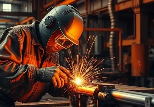 جوش احتراقی برای اتصالات فلزی