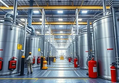 استفاده در صنایع شیمیایی با مواد قابل اشتعال