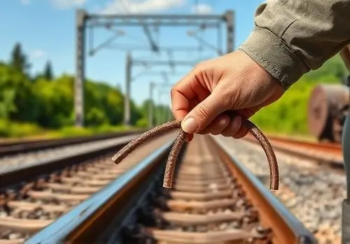 اتصال سیم به ریل راه آهن