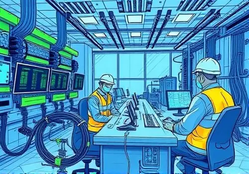 برقراری اتصالات زمین تا کابل