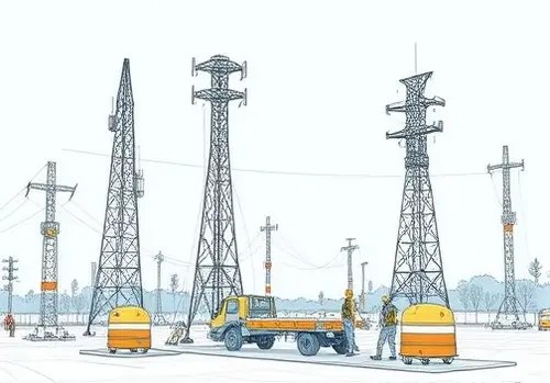 نصب در دکل های مشبک و تلسکوپی