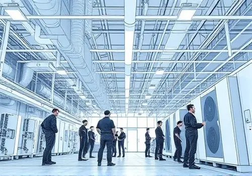 نصب در تأسیسات بزرگ تجاری