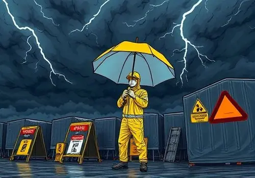 حفاظت در برابر صاعقه هنگام کار موقت در فضای باز