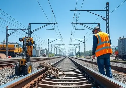 اتصال سیم به ریل راه آهن