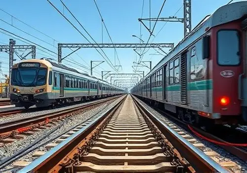 اتصال سیم به ریل های راه آهن