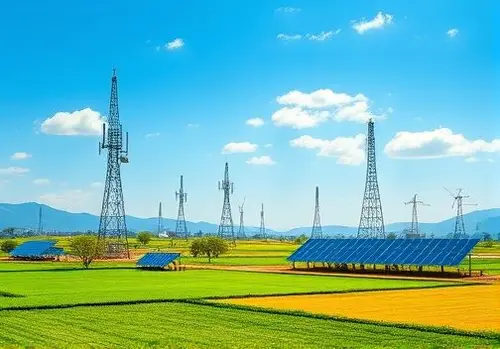 برج های مخابراتی و نیروگاه های انرژی تجدیدپذیر