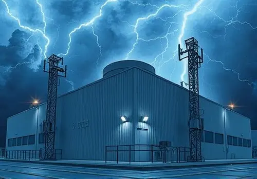 محافظت از مراکز مخابراتی در برابر صاعقه