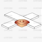 اتصال چهار راه عبوری تسمه به تسمه (BB-X)