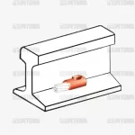 اتصالات انتهای سیم (سمت چپ) به ریل (CI-THI)